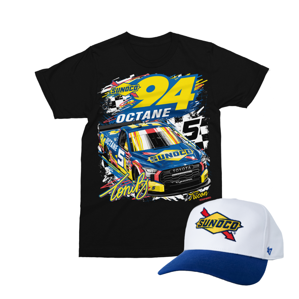 2025 94 OCTANE SUNOCO - RACE DAY SET (T-Shirt + '47 Hitch Hat + Signed Hero Card)