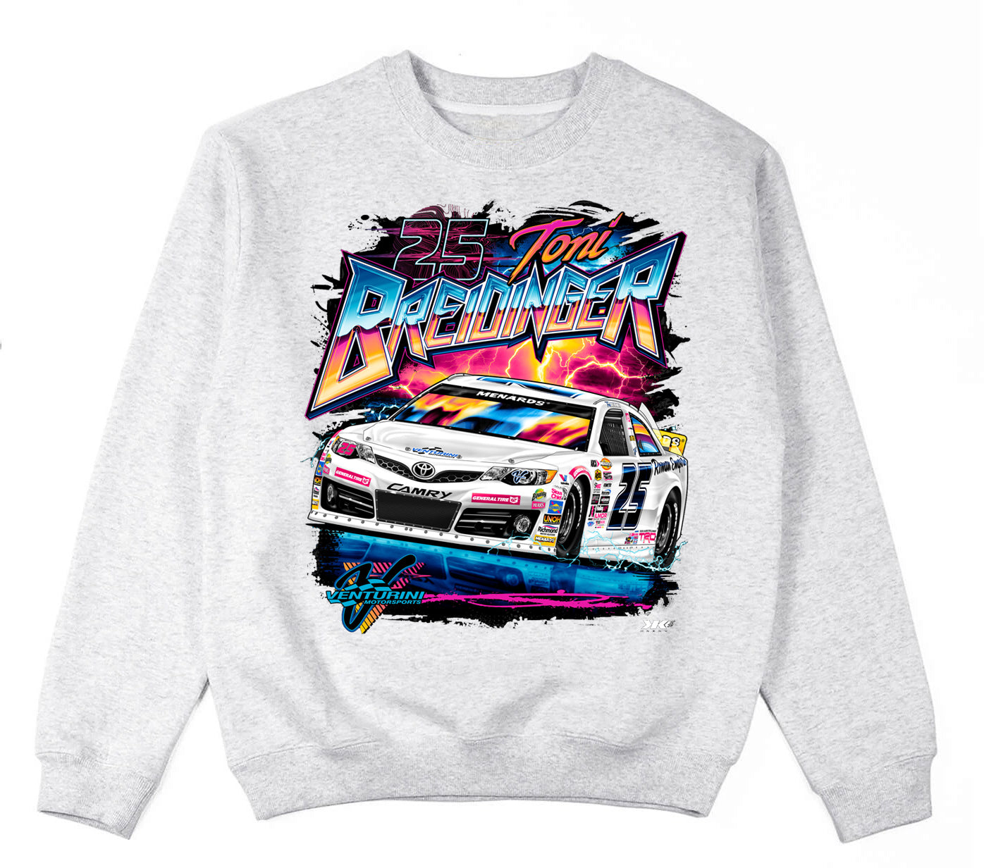25 ARCA 2022 TOYOTA CREWNECK (ASH GRAY)