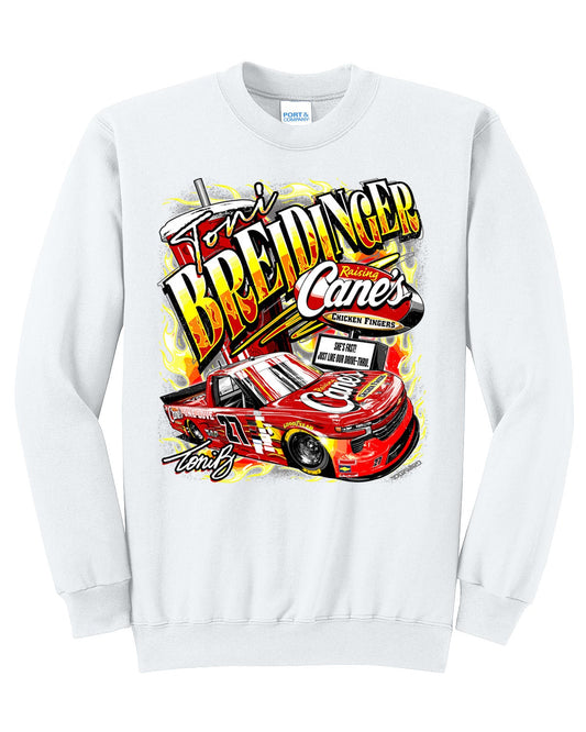 2026 DAYTONA RAISING CANE'S TONI BREIDINGER CREW NECK SWEATER (PRE ORDER)