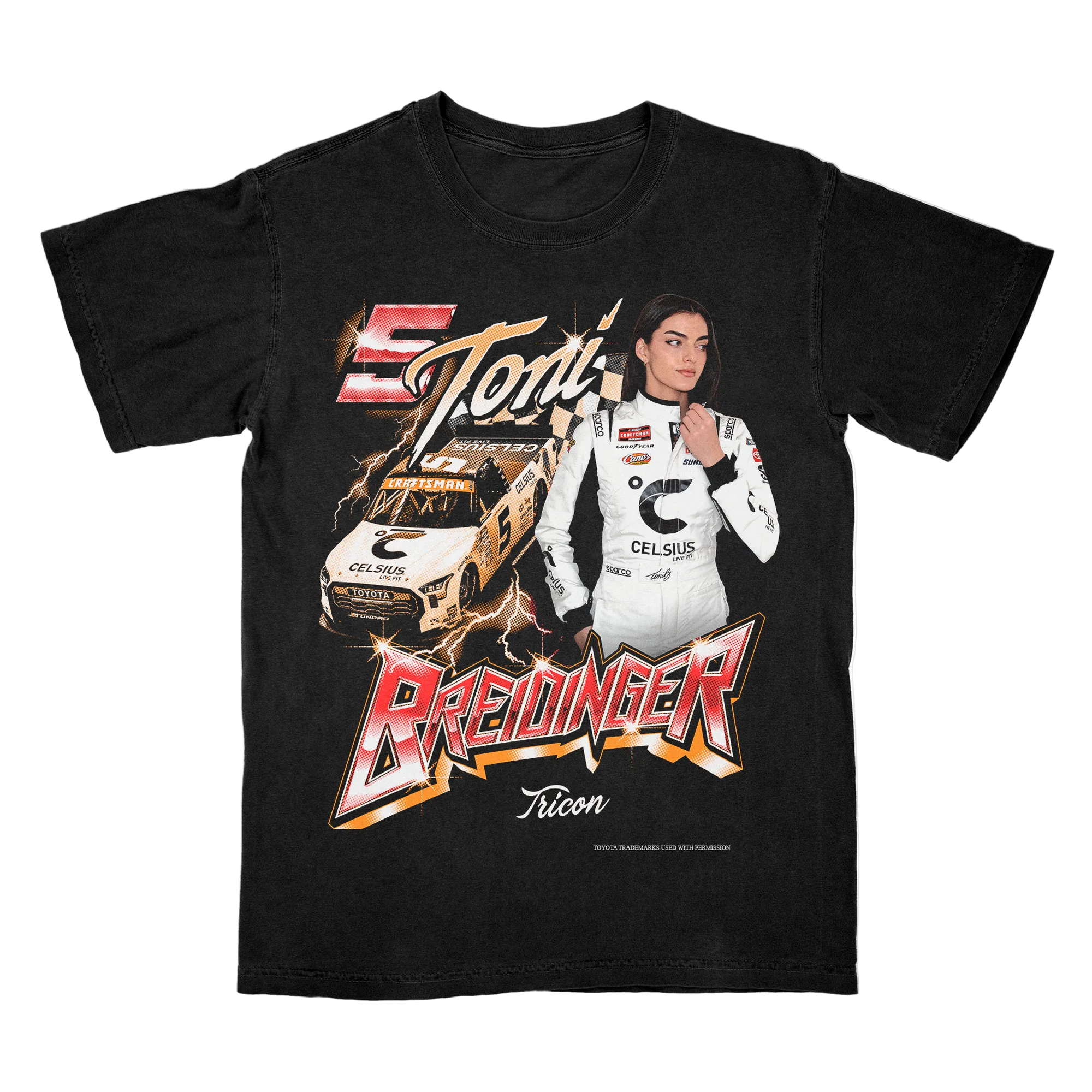 2025 CELSIUS TONI BREIDINGER T-SHIRT (BLACK)