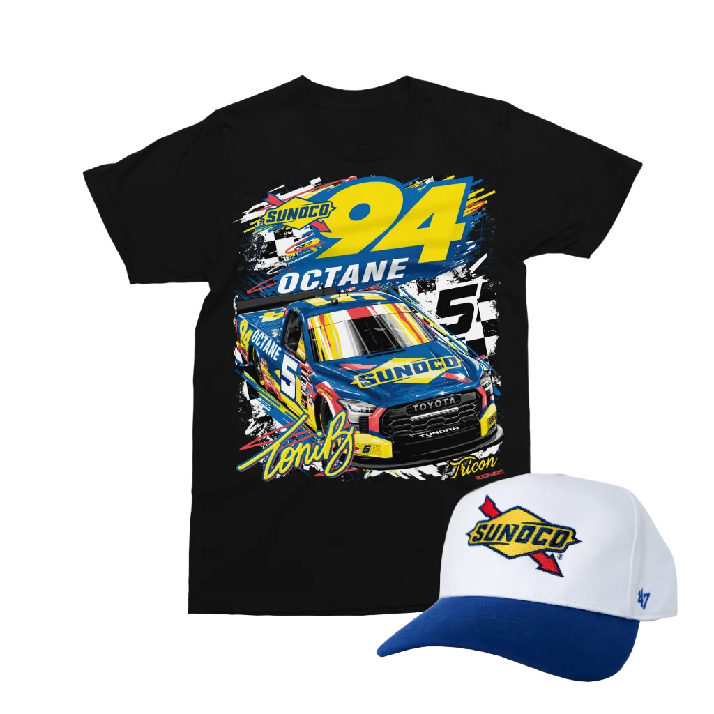 2025 94 OCTANE SUNOCO - RACE DAY SET (T-Shirt + '47 Hitch Hat + Signed Hero Card)