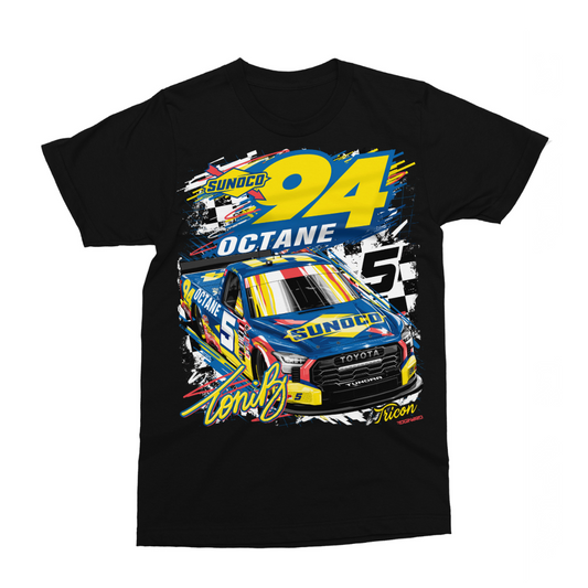 2025 94 OCTANE SUNOCO & TONI BREIDINGER T-SHIRT (BLACK)
